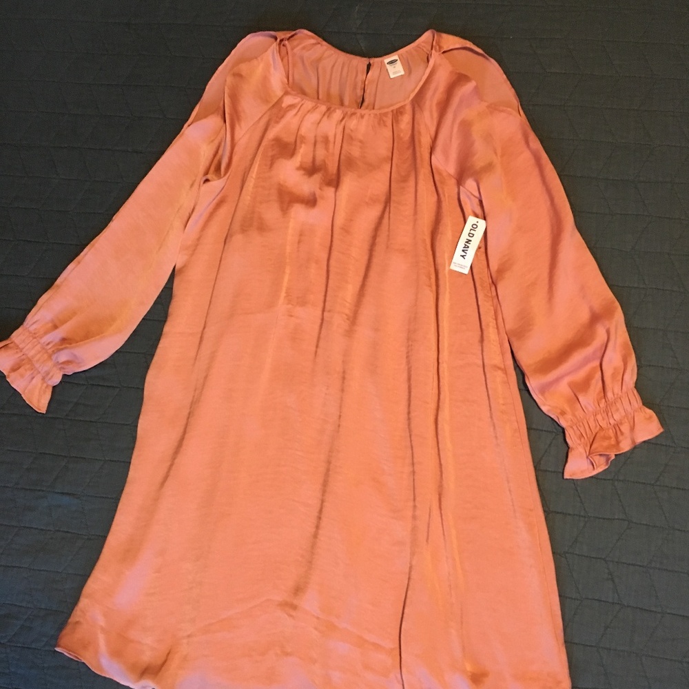 OLD NAVY Pink Cold Shoulder Swing Dress Size M